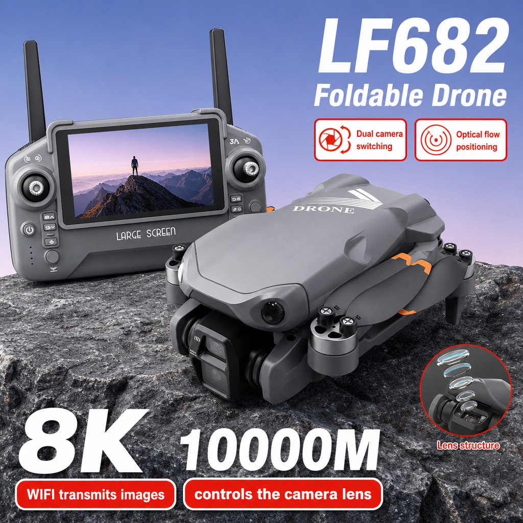 Drone Controller Screen - Foto Udara Drone LF682 8K HD