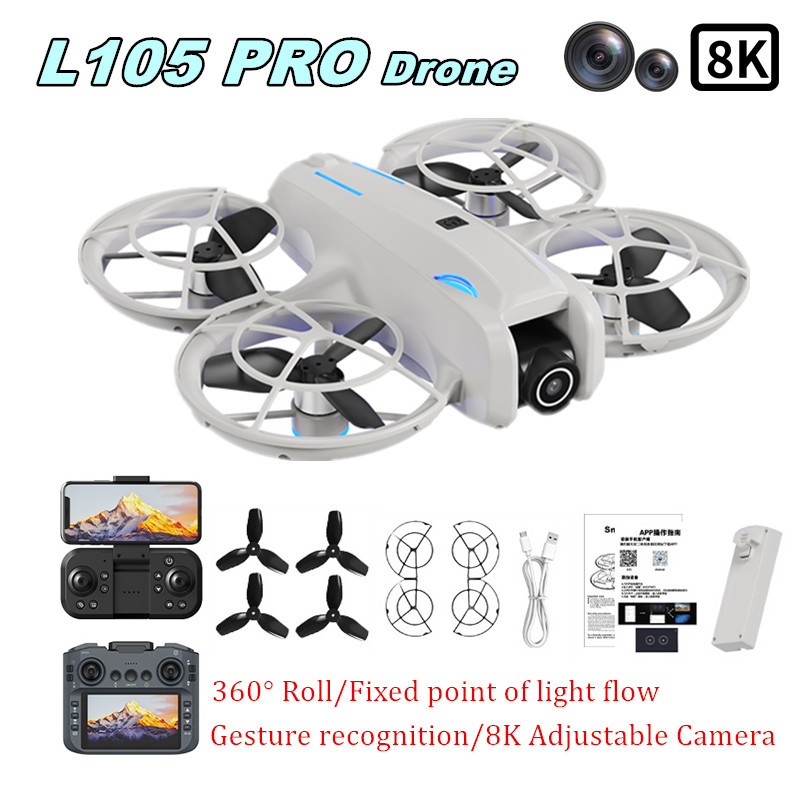 Drone L105 PRO Duel Lensa 8k A - Drone Controller Screen ulasan dan harga